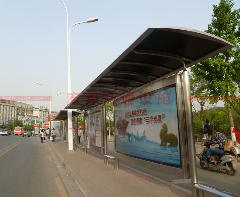 江蘇南京不銹鋼候車(chē)亭案例